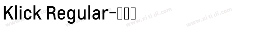 Klick Regular字体转换